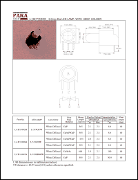 L-H511007B datasheet: 5.0 mm dia LED lamp, with H5051 holder L-H511007B