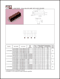 L-H541007B datasheet: 5.0 mm dia LED lamp, with H4014 holder L-H541007B