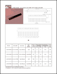 L-H5C1005B datasheet: 5.0x5.0 mm LED lamp, with H6812 holder L-H5C1005B