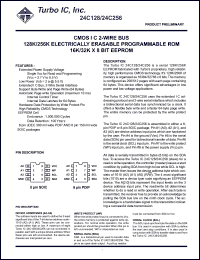 TU24C128CS3 datasheet: CMOS IIC 2-wire bus. 128K electrically erasable programmable ROM. 16K x 8 bit EEPROM. Voltage 2.7V to 5.5V. TU24C128CS3