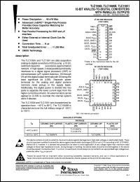 TLC1550IFNR datasheet:  10-BIT, 164 KSPS ADC PARALLEL OUT, DIRECT I/F TO DSP/UPROCESSOR, 10 CH. TLC1550IFNR