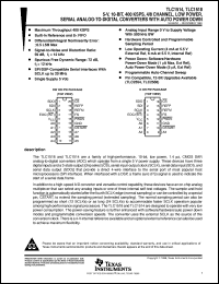 TLC1518IDW datasheet:  10-BIT, 400 KSPS ADC SERIAL OUT, SPI/DSP COMPATIBLE I/F, POWER DOWN, 8 CH. TLC1518IDW