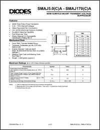 SMAJ17(C)A datasheet: 17V; 400mW surface mount transient voltage suppressor SMAJ17(C)A