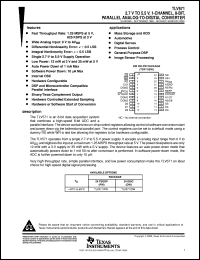 TLV571IPW datasheet:  8-BIT, 1.25 MSPS SINGLE CH., HARDWARE CONFIG., LOW POWER W/AUTO OR S/W POWERDOWN TLV571IPW