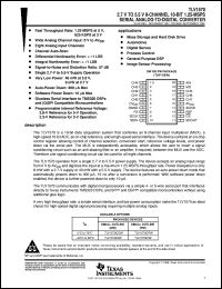 TLV1570CDW datasheet:  10-BIT, 1.25 MSPS ADC 8-CH., DSP/(Q)SPI IF, PGMABLE INT. REF., AUTO OR S/W POWERDOWN, VERY LOW POWER TLV1570CDW