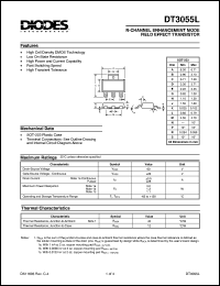 DT3055L datasheet: 60V; N-channel enchancement mode field effect transistor DT3055L