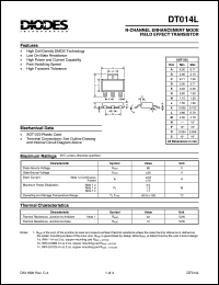DT014L datasheet: 60V; N-channel enchancement mode field effect transistor DT014L