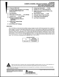 TLC5733AIPM datasheet:  8-BIT, 30 MSPS ADC TRIPLE CH., DIGITAL CLAMP FOR YUV/NTSC/PAL, OUTPUT DATA FORMAT MUX, LOW POWER TLC5733AIPM