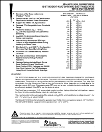 SNJ54ABTE16245WD datasheet:  16-BIT INCIDENT-WAVE SWITCHING BUS TRANSCEIVERS WITH 3-STATE OUTPUTS SNJ54ABTE16245WD