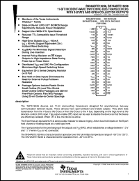 SN74ABTE16246DLR datasheet:  11-BIT INCIDENT-WAVE SWITCHING BUS TRANSCEIVERS WITH 3-STATE AND OPEN-COLLECTOR OUTPUTS SN74ABTE16246DLR