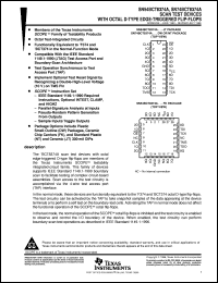 SN74BCT8374ANT datasheet:  SCAN TEST DEVICE WITH OCTAL D-TYPE EDGE-TRIGGERED FLIP-FLOPS SN74BCT8374ANT