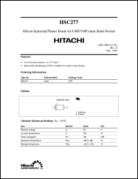 HSC277 datasheet: High frequency switching diode HSC277
