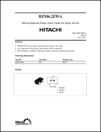 HZM6.2ZWA datasheet: Zener diode for protection surge HZM6.2ZWA