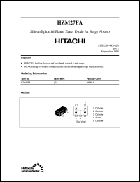 HZM27FA datasheet: Zener diode for protection surge HZM27FA