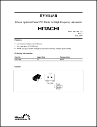 HVM14SR datasheet: High frequency PIN diode for attenuater HVM14SR