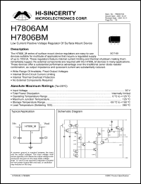 H7806BM datasheet: 35V low current positive voltage regulator H7806BM