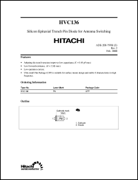 HVC136 datasheet: High frequency antenna switching diode HVC136