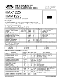 HMX1225 datasheet: PNP silicon transistor for low cost high volume applications HMX1225