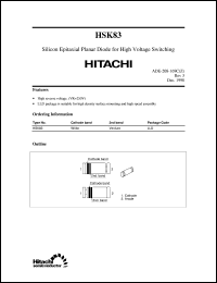 HSK83 datasheet: High frequency small signal diode HSK83