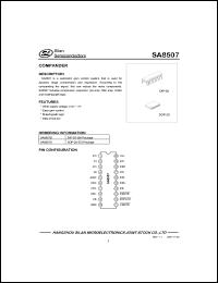 SA8507D datasheet: 2.4-7V compander for dynamic range compression and expansion SA8507D