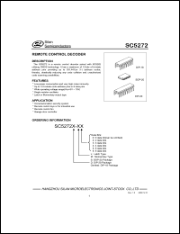 SC5272S-M2 datasheet: 3-15V remote control dencoder SC5272S-M2