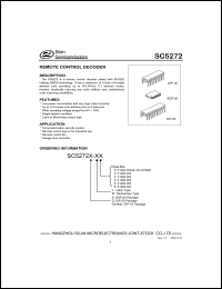SC5272D-L0 datasheet: 3-15V remote control dencoder SC5272D-L0
