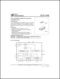 SC9148S datasheet: 6.0V for infrared remote control transmitter SC9148S