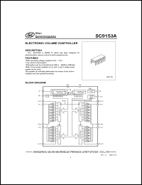 SC9153A datasheet: 6-12V electronic volume controller for audio equipment SC9153A