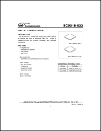 SC9318FA datasheet: 1.3V digital tuning system for portable sets: headphone ratio, etc... SC9318FA