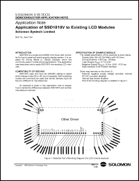 SSD1810V datasheet: 2.7-3.5V LCD module SSD1810V