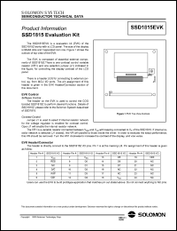 SSD1815EVK datasheet: Evaluation kit SSD1815EVK