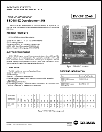 DVK1815Z-A0 datasheet: Development kit DVK1815Z-A0