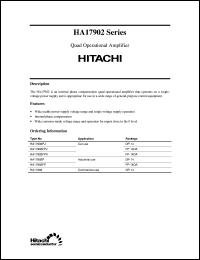 HA17902PJ datasheet: Quad operational amplifiers HA17902PJ