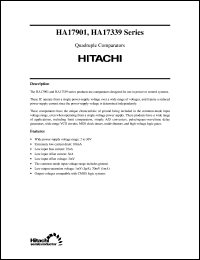 HA17901P datasheet: Quad voltage comparators HA17901P