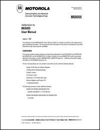 MC68SEC000FU16 datasheet: Microprocessor, sixteen 32-bit data and address registers, 16-Mbyte direct addressing range, memory-mapped input/output (I/O), 14 addressing modes, 16MHz MC68SEC000FU16