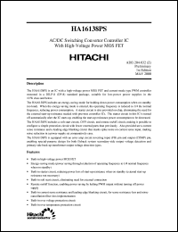 HA16138PS datasheet: Switching regulator HA16138PS