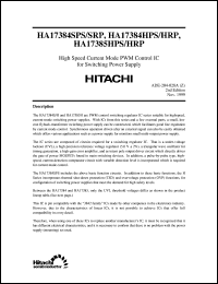 HA17384DPS datasheet: Switching regulator HA17384DPS