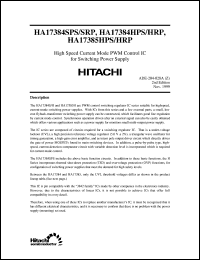 HA17384HPS datasheet: Switching regulator HA17384HPS