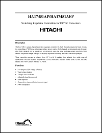 HA17451AFP datasheet: Switching regulator HA17451AFP