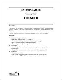 HA1835P datasheet: Watch dog timer HA1835P