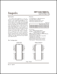 GM71C17400CJ-5 datasheet: 4,194,304 words x 4 bit CMOS dynamic RAM, 50ns GM71C17400CJ-5