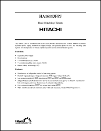 HA16113FPJ datasheet: Watch dog timer HA16113FPJ