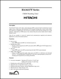 HA16117FPBJ datasheet: Watch dog timer HA16117FPBJ