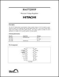 HA17723 datasheet: Precision regulator HA17723