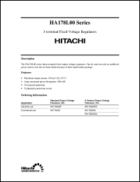 HA178L02P datasheet: Positive Voltage 3-Terminal Regulator HA178L02P