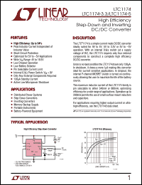 LTC1174CS8 datasheet: High efficiency step-down and inverting DC/DC converter LTC1174CS8