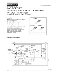 KA5S12656-TU datasheet: Power Switch(FPS), frequency range up to 150Khz, 650V KA5S12656-TU