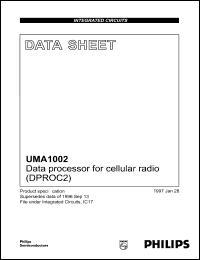 UMA1002H datasheet: Data processor for cellular radio (DPROC2), I2C-bus UMA1002H
