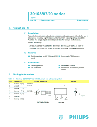 Z0103MA datasheet: Triacs, 1A, 600V Z0103MA