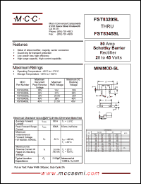 FST8340SL datasheet: 80A, 40V ultra fast recovery rectifier FST8340SL